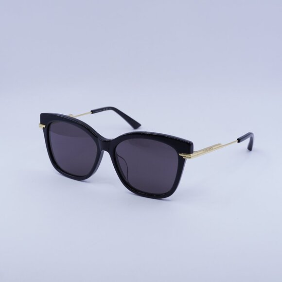 🕶️ New Bottega Veneta BV1296SA 001 Sunglasses - Black Frame, Grey Lenses - Picture 1 of 10